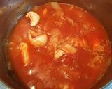 水なし！キャベツとささ身のトマト煮込み作り方5写真