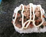 タイ料理創作　ガパオおにぎらず　作り方6写真