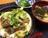 火を使わずに ボリューム満点漬けとろろ丼作り方5写真