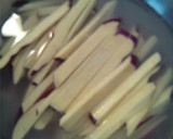 簡単＊さつまいもの甘味噌炒め＊作り方1写真