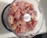 鳥肉ミンチ☆つくねバーグ作り方1写真