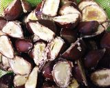 スプーンで栗を☆食べる時の切り方作り方7写真
