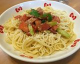 トマトとバジルとベーコンの冷温パスタ作り方14写真