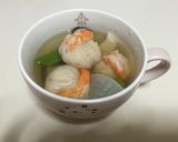 レンジで簡単♪ 長芋&まるごと海老団子作り方8写真