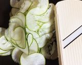 5分!ズッキーニだけの豆乳スープ作り方1写真