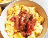 簡単！鮭てり☆ふわとろ玉子丼作り方5写真