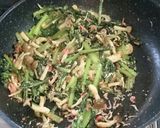 小松菜と茸のカリカリじゃこ炒め作り方3写真