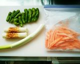 竹輪とししとうの彩り餡かけ丼作り方1写真