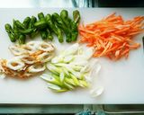 竹輪とししとうの彩り餡かけ丼作り方2写真