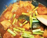 ☆かぼちゃとアスパラの煮込み★作り方8写真