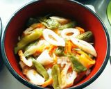 竹輪とししとうの彩り餡かけ丼作り方9写真