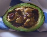 チョコレーズンのアボカドココット作り方4写真
