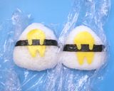 薄焼き卵で！キャラ弁「ぐでたま」おにぎり作り方2写真
