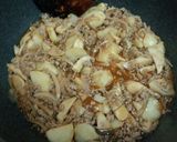 フライパンで挽肉とジャガイモのチーズ焼き作り方5写真