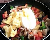 野菜と絹ごし豆腐でトマトチャンプルー作り方3写真