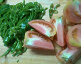 簡単！白菜とセロリ トマトの中華餡掛け♪作り方1写真