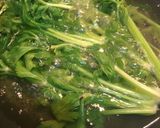 重曹効果で食べ易い＊ｾﾛﾘ葉お浸し作り方1写真