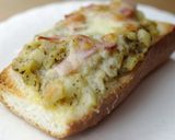 バジル風味♪茄子とベーコンのタルティーヌ作り方7写真