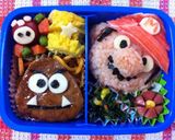 マリオとクリボーのキャラ弁☆作り方1写真
