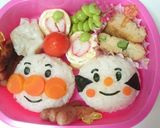 アンパンマンとこむすびまんキャラ弁作り方7写真