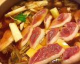 鴨鍋！焼きネギ甘い〆は南蛮そばうどん？！作り方12写真