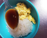 簡単！焼き肉のたれ味の炒りたまごおにぎり作り方3写真