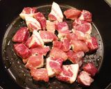 豚肉でサイコロステーキ作り方3写真