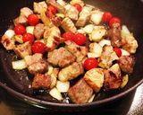 豚肉でサイコロステーキ作り方4写真