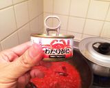 カニ缶でワタリガニのトマトクリームパスタ作り方4写真