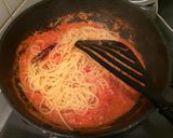 カニ缶でワタリガニのトマトクリームパスタ作り方8写真
