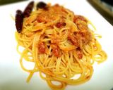 カニ缶でワタリガニのトマトクリームパスタ作り方9写真