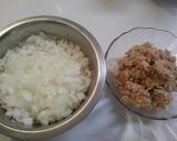 ♪炒めない♪ツナとコーンのライスコロッケ作り方1写真