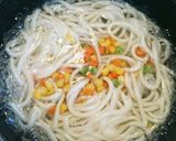 ﾉﾝｵｲﾙ！うどんで簡単ナポリタン♪作り方2写真