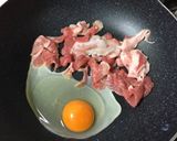 お一人様のランチに豚肉キムチ納豆丼作り方1写真
