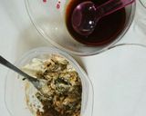 皮パリチキンの高菜明太丼作り方3写真