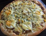 カレー卵ピザ作り方7写真