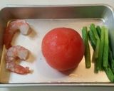 白滝　海老のトマトクリームスパ風作り方2写真