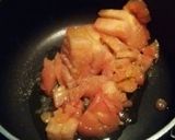 白滝　海老のトマトクリームスパ風作り方3写真