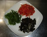 納豆大葉キムチのパスタ作り方1写真