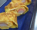 【お弁当】とろ〜りチーズとカニカマ卵焼き作り方6写真