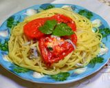 焼きトマトとシラスアンチョビのパスタ作り方3写真