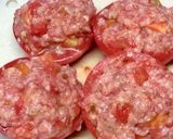 トマトの肉詰め焼き！作り方3写真