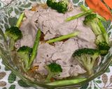 レンジで!豚えのきの温野菜サラダ風作り方5写真