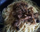 きのこと鶏肉の和風オイルパスタ作り方2写真
