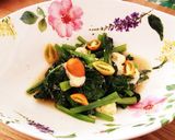 小松菜とアーモンドチーズのシャキッと炒め作り方6写真
