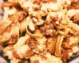 きのこいろいろ☆秋のマーボーきのこ丼作り方6写真