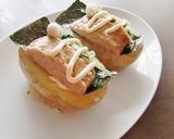 水菜と味付きのりの、ポテベジ♪作り方5写真