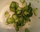 胡瓜としめじのゴマ酢味噌和え作り方1写真