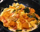 かぼちゃの煮付けとまいたけの秋味覚丼ϋ♡作り方6写真