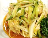 節約レシピ、鶏胸肉とネギのピリ辛和え作り方14写真